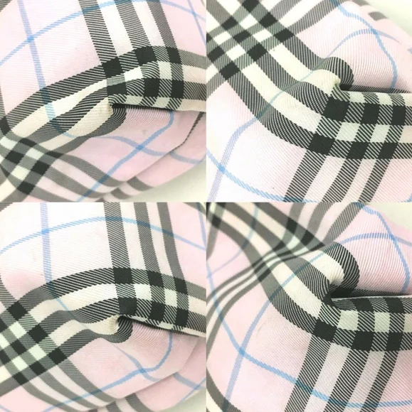 Burberry Pink Nova Check Canvas Cosmetic/Pouch Small Bag (EUC)💖💕💖 - Picture 6 of 9